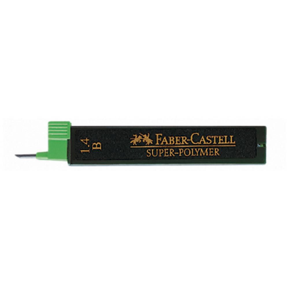 Produktfoto för Faber-Castell Stift till mekanisk Super Hi-Polymer-stiftpenna, 1,4 mm B-stift