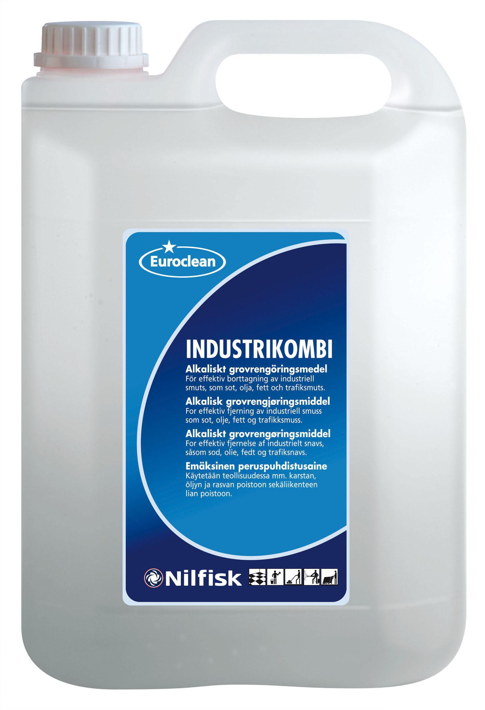 NORDEX Grovrengöring, Euroclean Industrikombi, kraftigt, flytande, genomskinligt, 5l, st