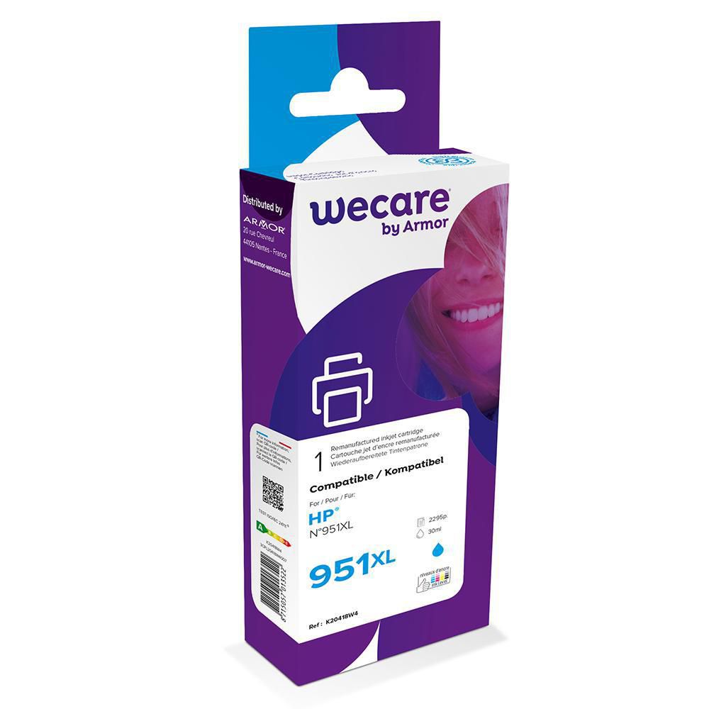 Wecare Bläckpatron 951XL cyan