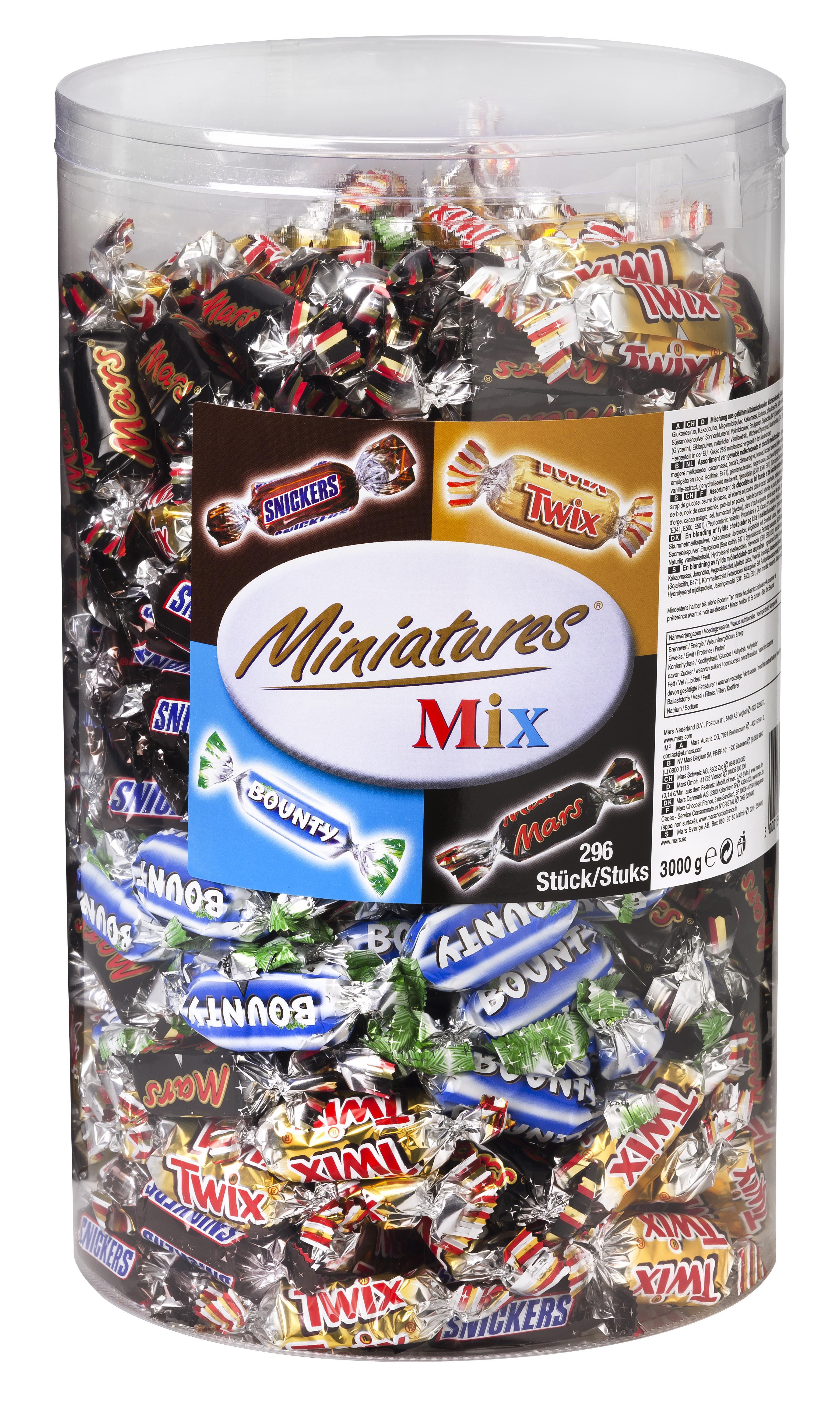 Produktfoto för Mars Choklad MINIATURES Blandade bitar 3kg