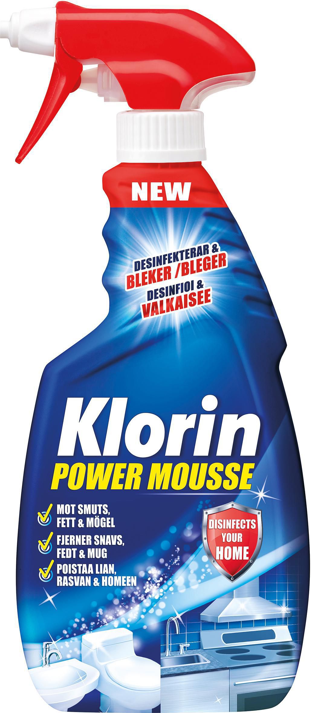 Klorin Grovrengöring Power Mousse 500ml