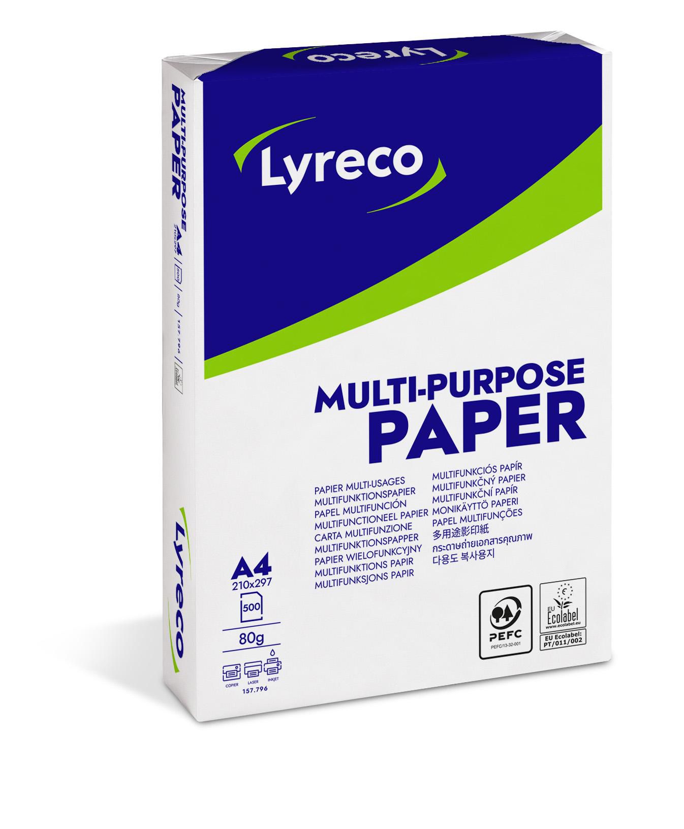 Lyreco Kopieringspapper Standard A4 80g ohålat 500/fp