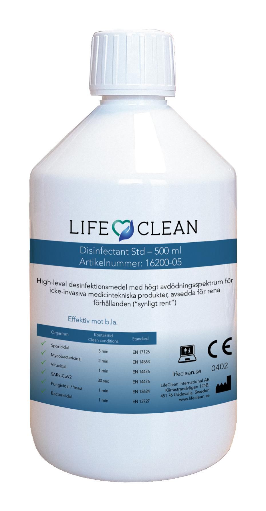 LIFECLEAN Ytdesinfektion Standard 500ml