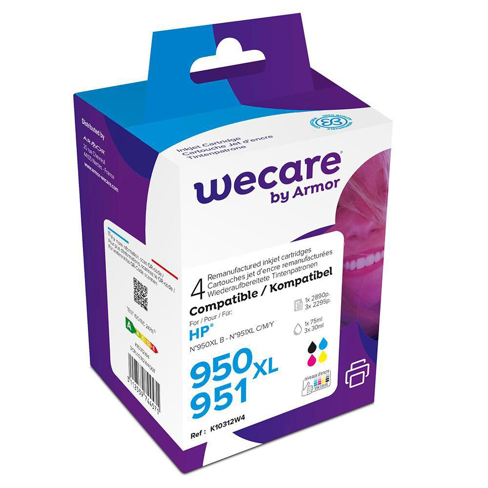Wecare Bläckpatron 950XL/951XL BKCMY