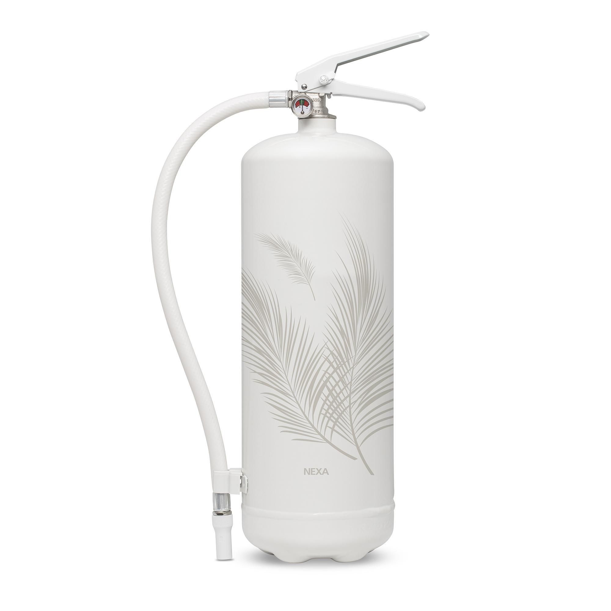 NEXA Brandsläckare 6kg vit 43A Design line Palmblad