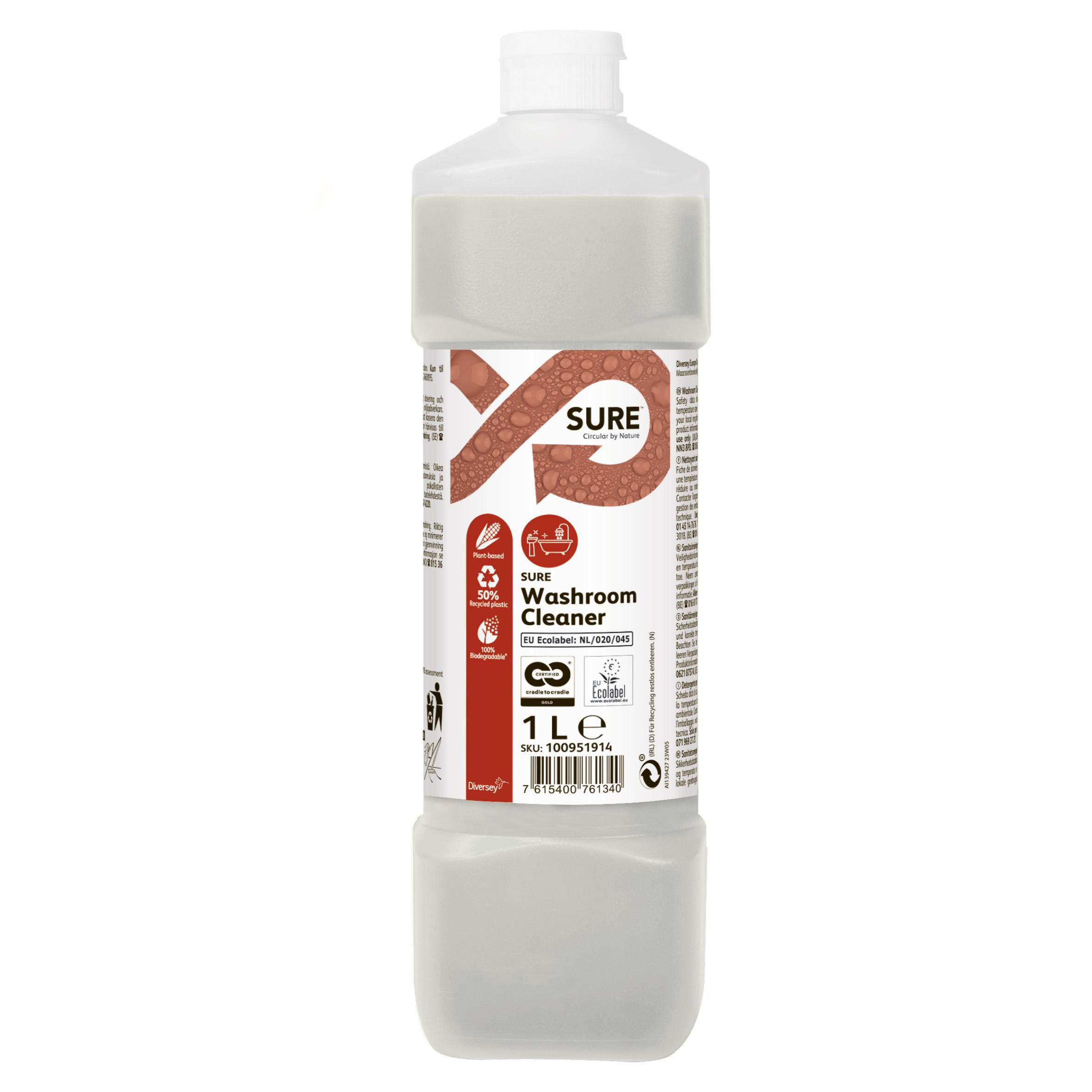 Produktfoto för SURE Rengöringsmedel Washroom 1L
