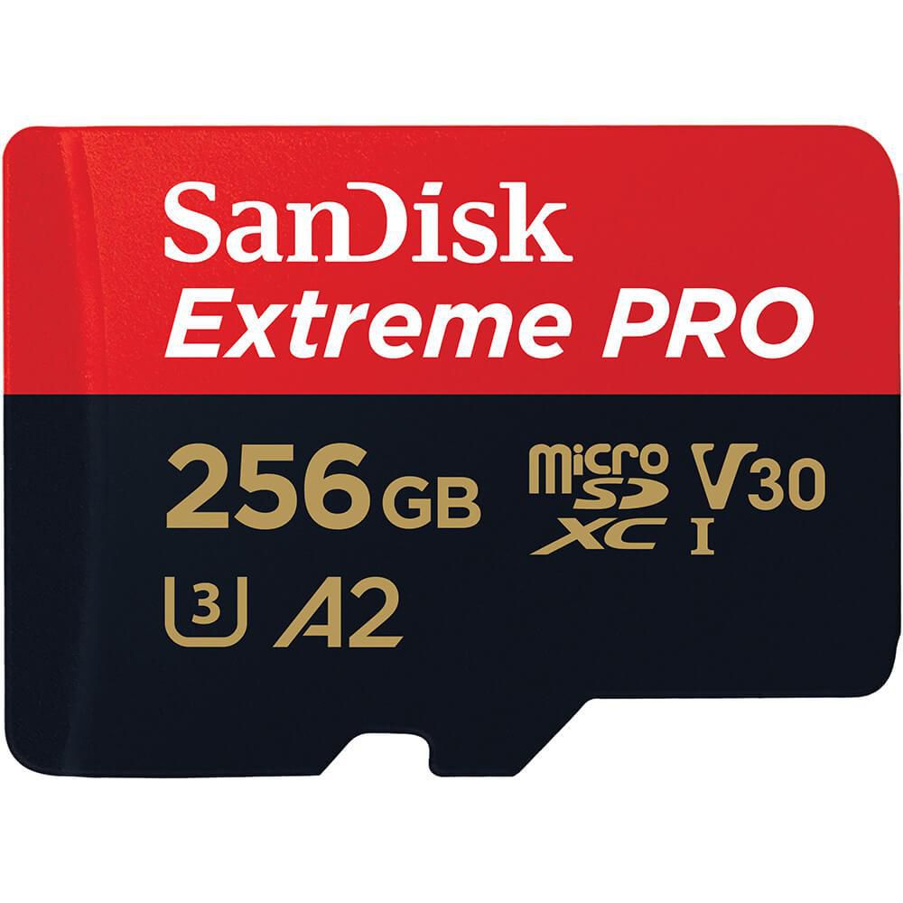 Produktfoto för SanDisk Minneskort  MicroSDXC E. Pro256GB