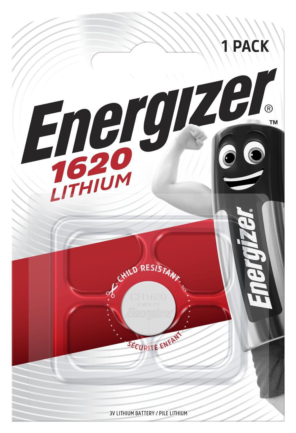 Produktfoto för Energizer Batteri Lithium CR1620