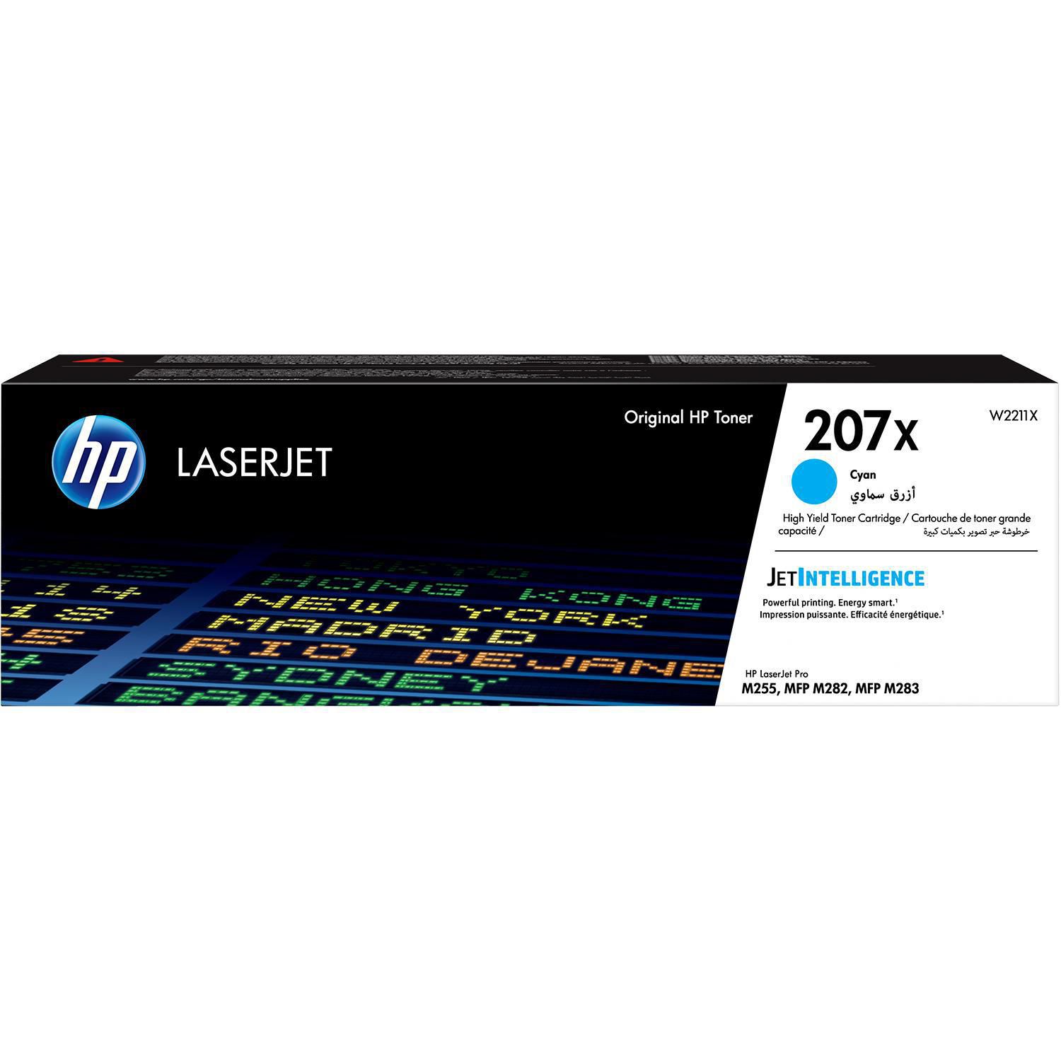 HP Toner W2211X 207X 2,45K Cyan