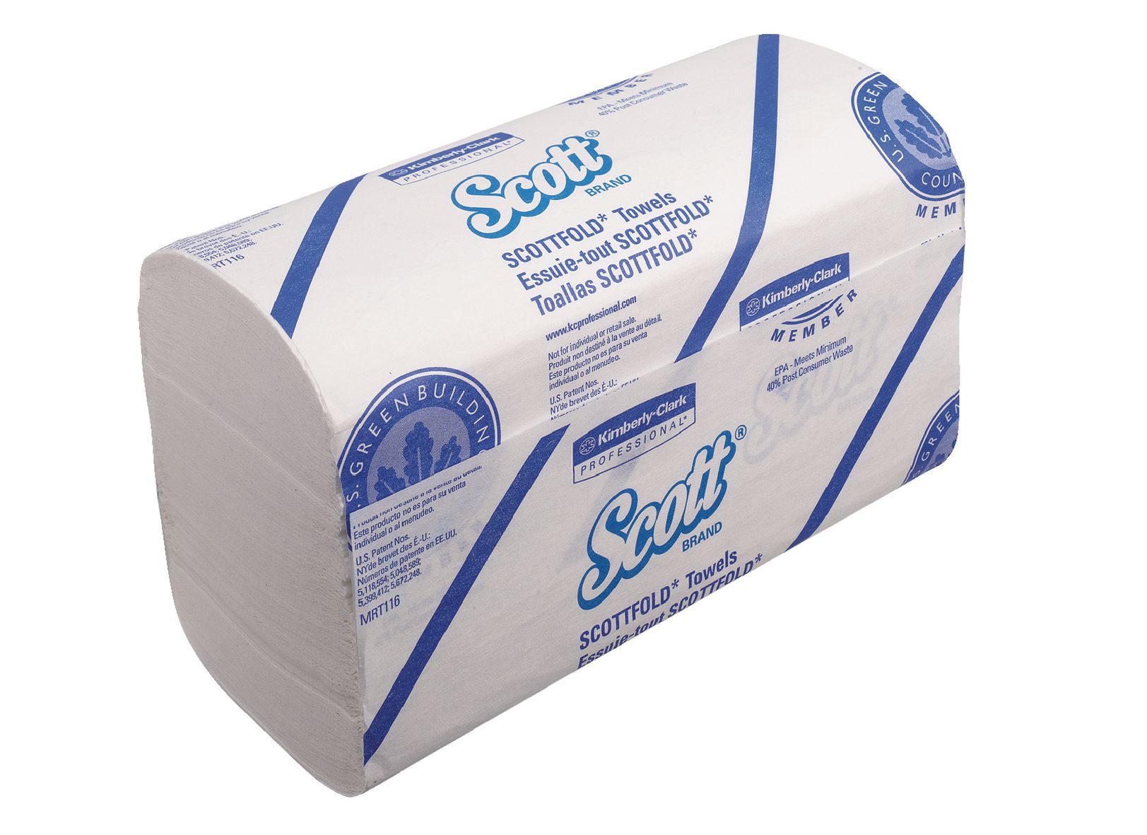 Produktfoto för Scott® Pappershandduk fold 31,5x21cm