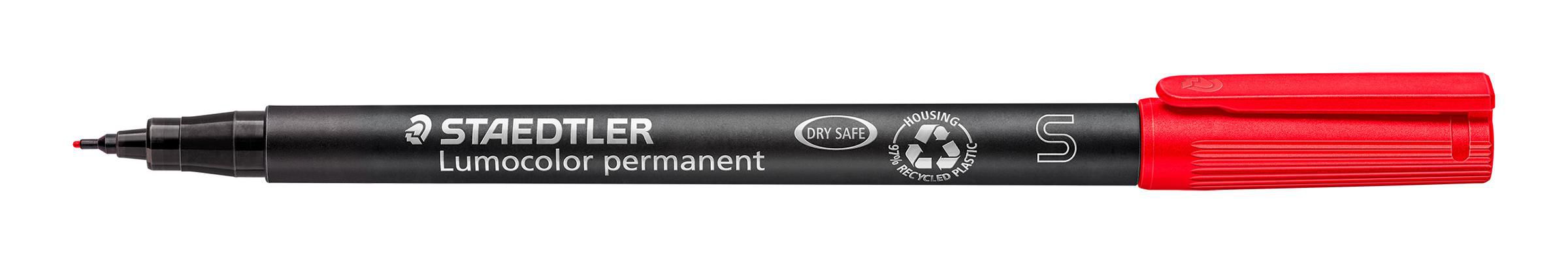 STAEDTLER Lumocolor Universalpenna Lumocolor® 313 permanent extra tunn spets röd