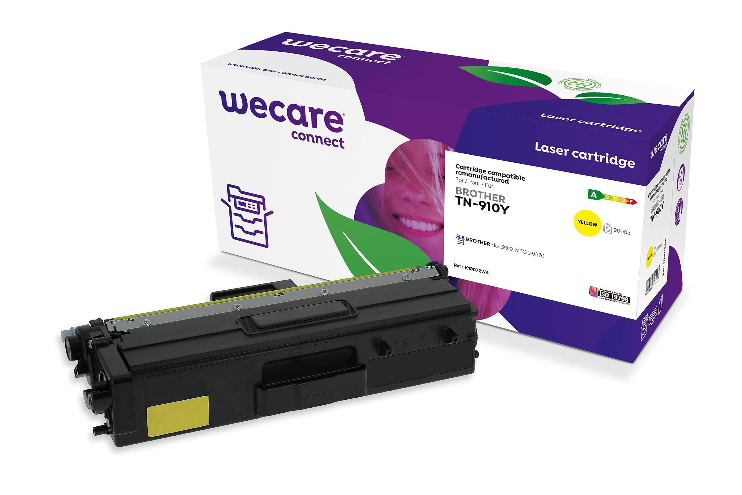 Wecare Toner BROTHER TN-910Y 9K gul, st