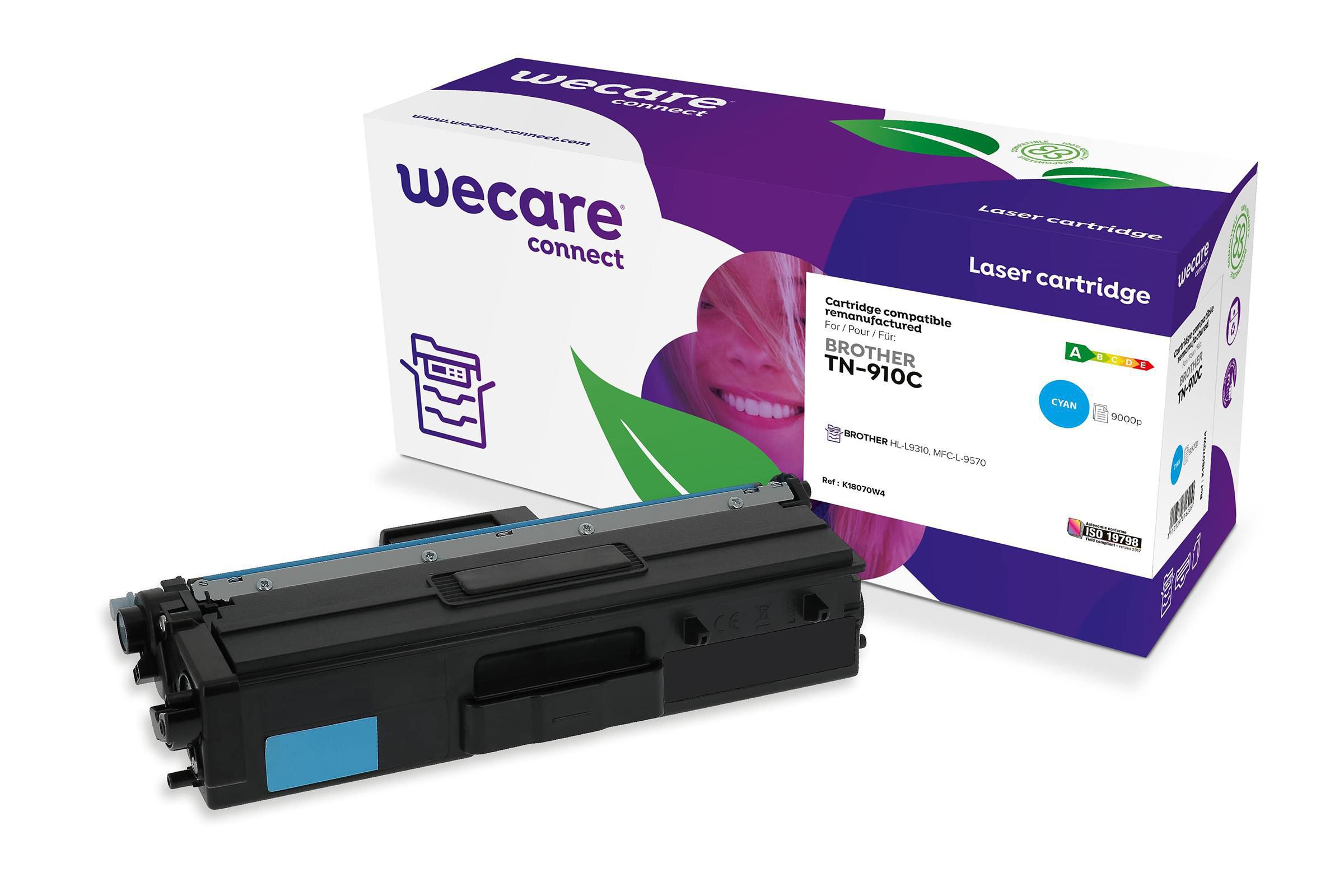 Wecare Toner BROTHER TN-910C 9K cyan, st