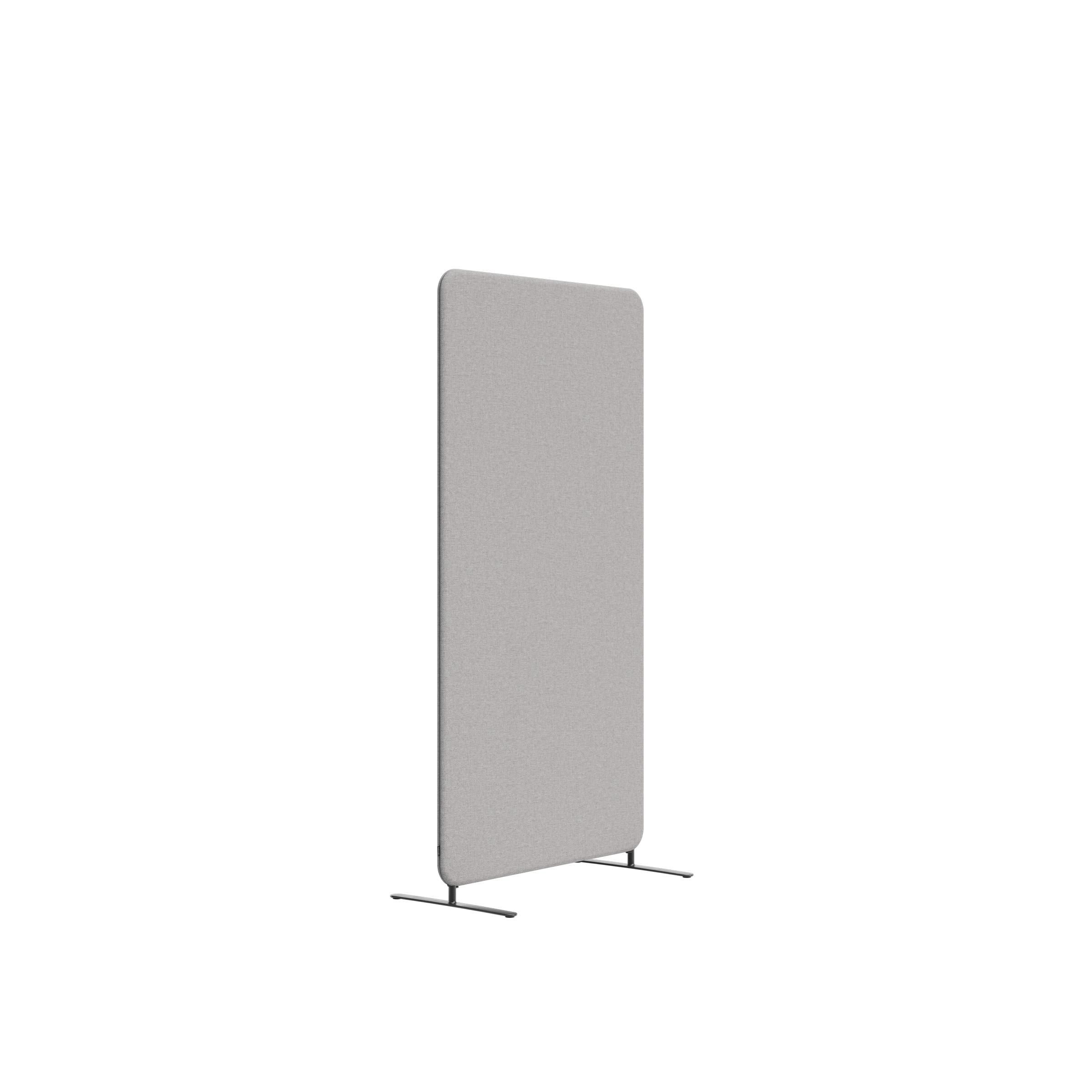 Golvskärm Softline 100x136x3cm ljusgrå