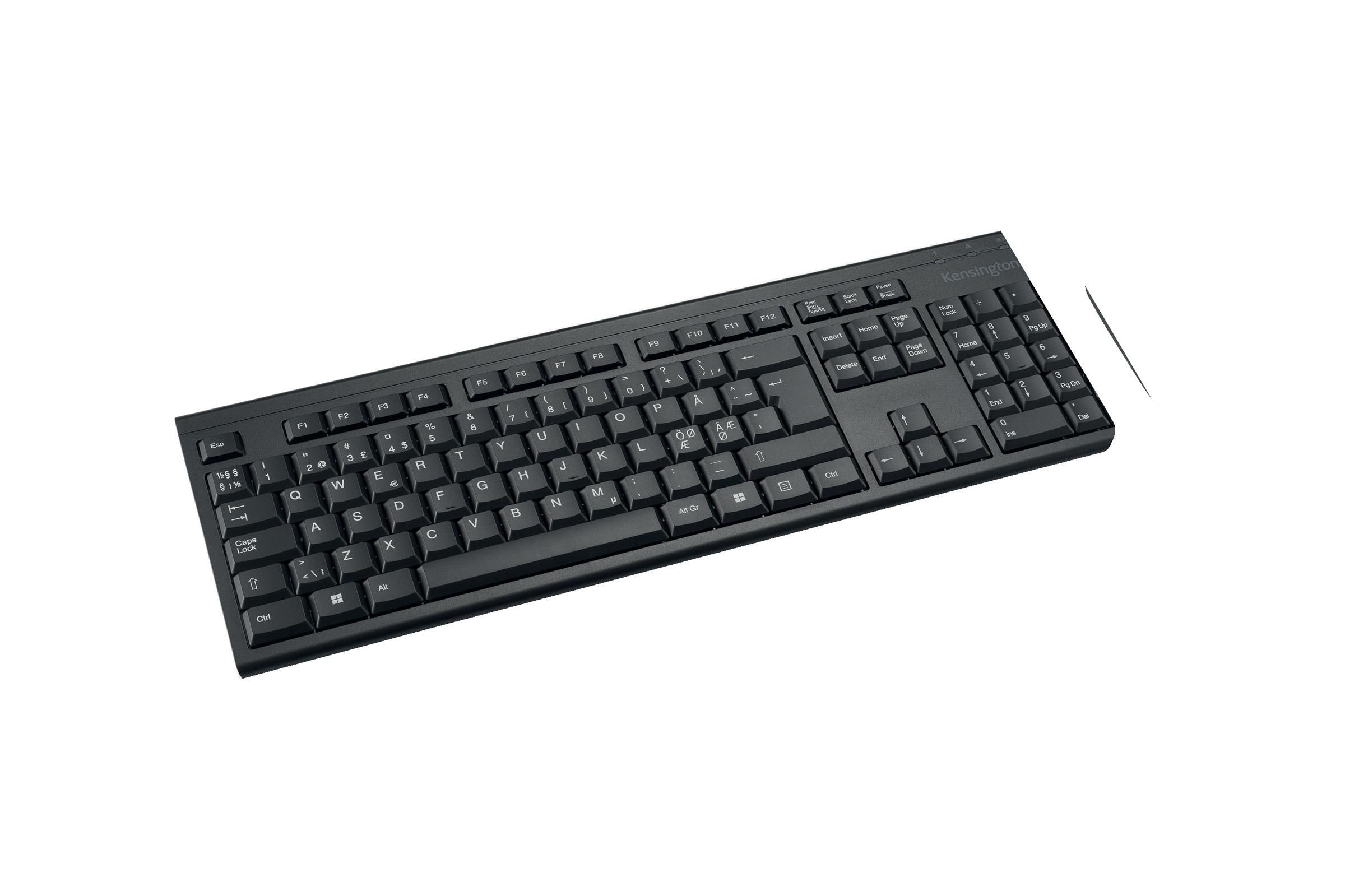 Produktfoto för Kensington KB150 EQ - Tangentbord - Nordisk - Svart