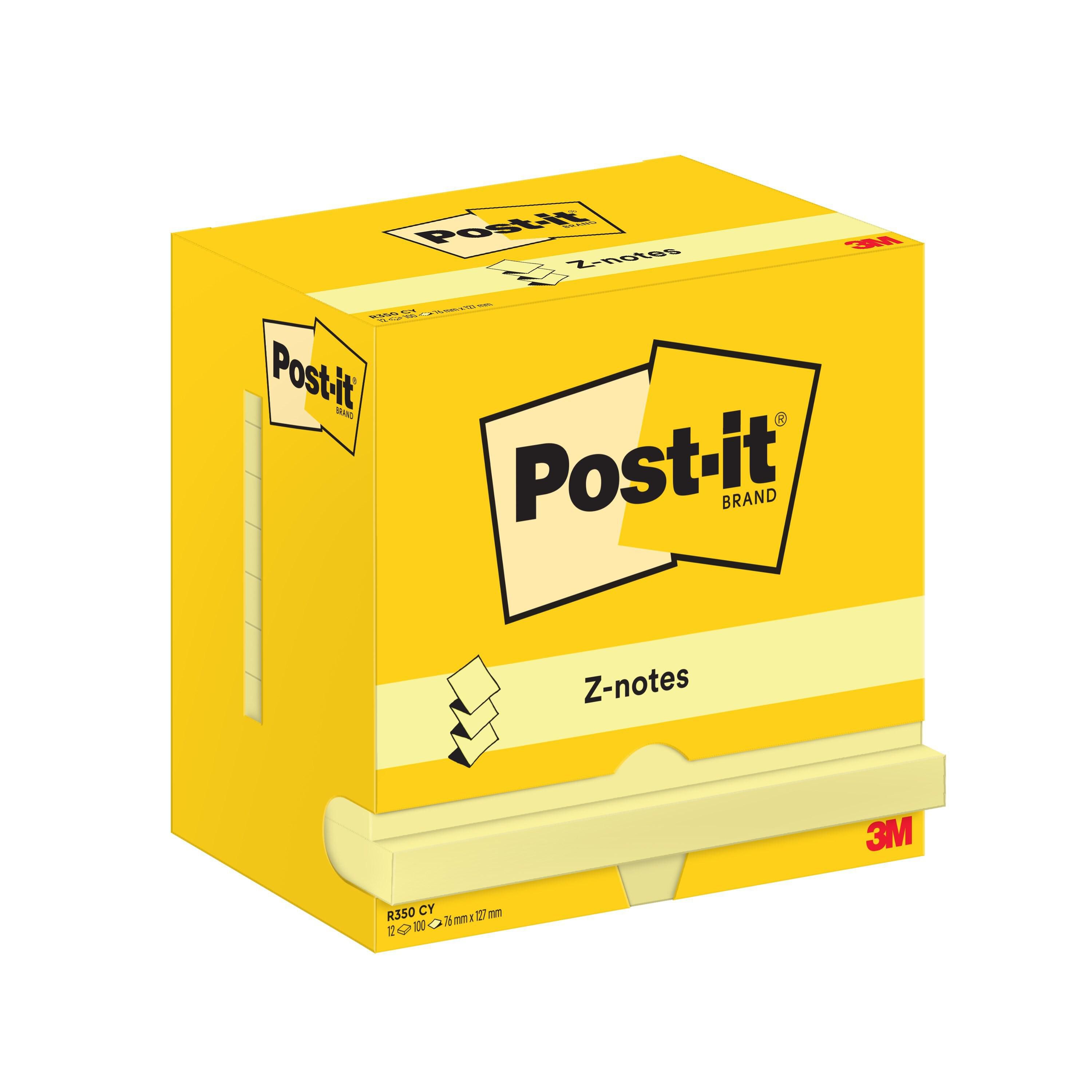 Post-it® Notes Z-block 76x127mm gul