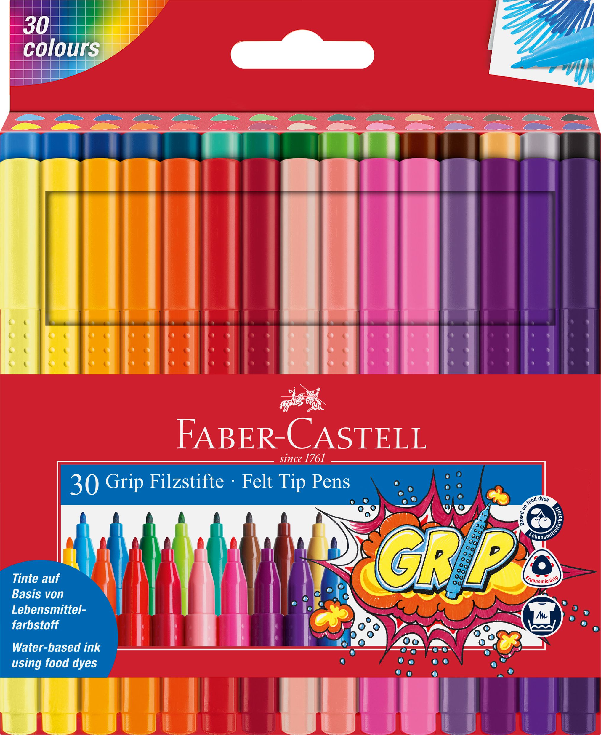 Faber-Castell Fiberpenna neon och pastell 30/fp