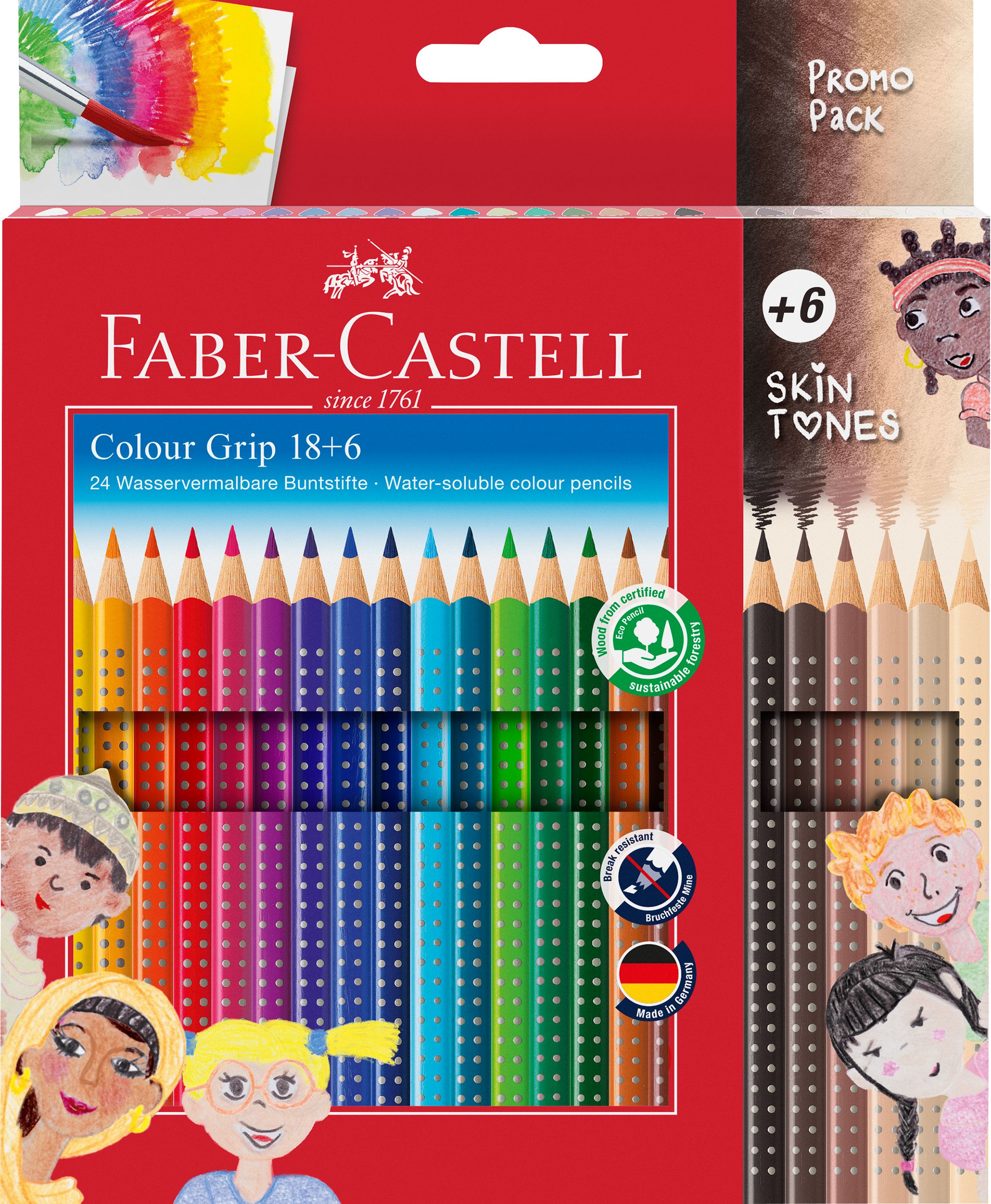 Faber-Castell Färgpenna Grip 24/fp