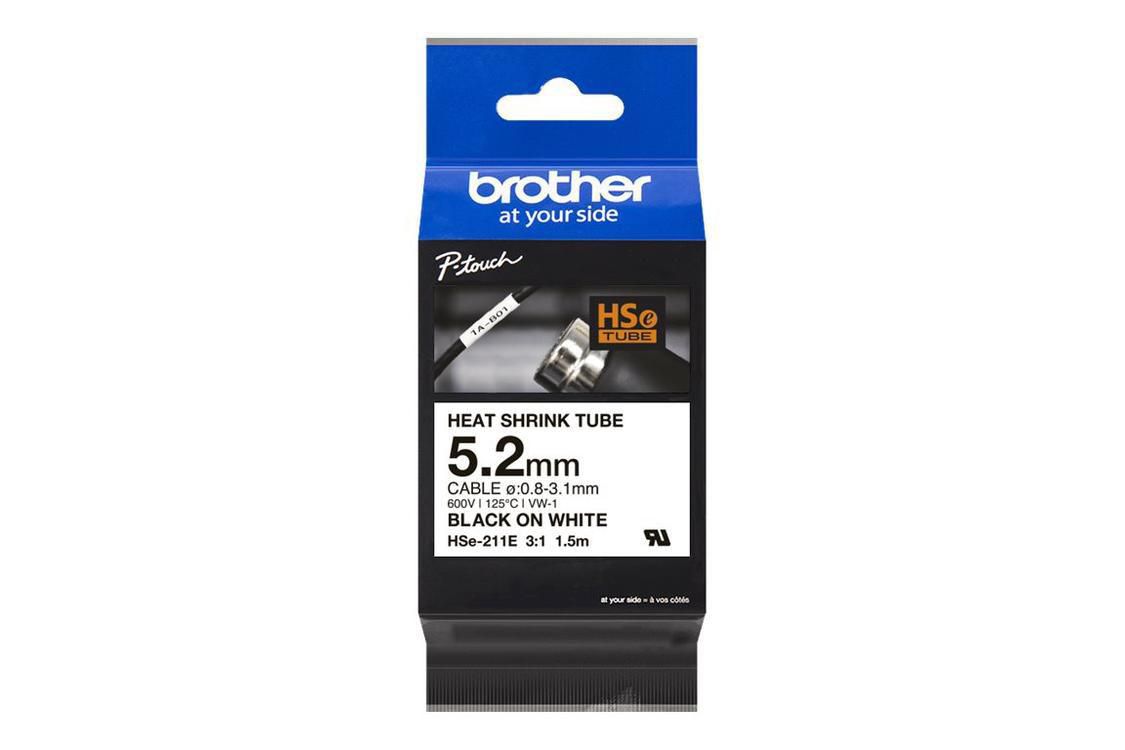 Brother Tape HSE-211E 5,2mm s/v