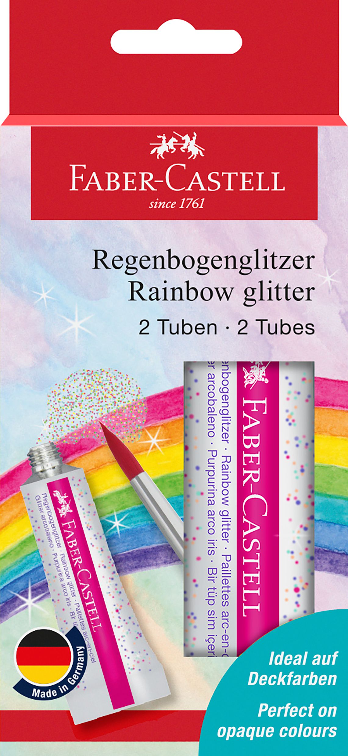 Faber-Castell Glitterfärg Rainbow 2 x12 ml
