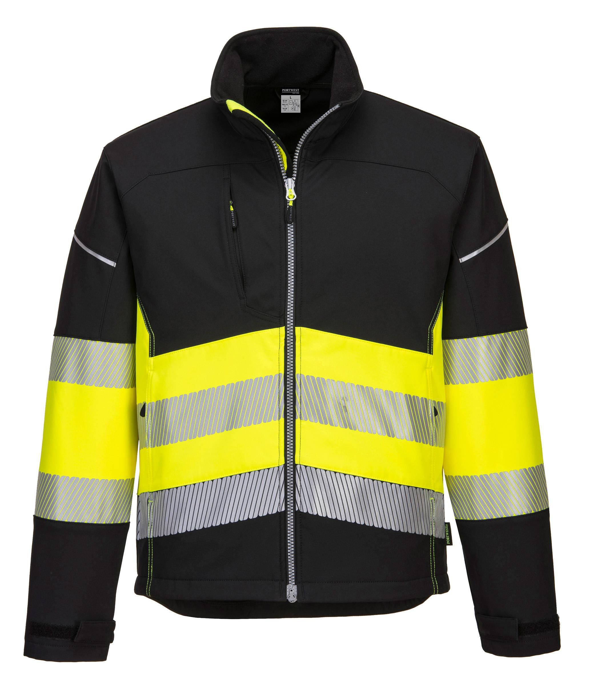 PORTWEST® Varselsoftshell 3L PW375 Hi-Vis Kl 1 XS