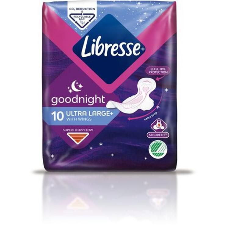 Libresse Binda Ultra Large+ Wings Goodnight 10/fp