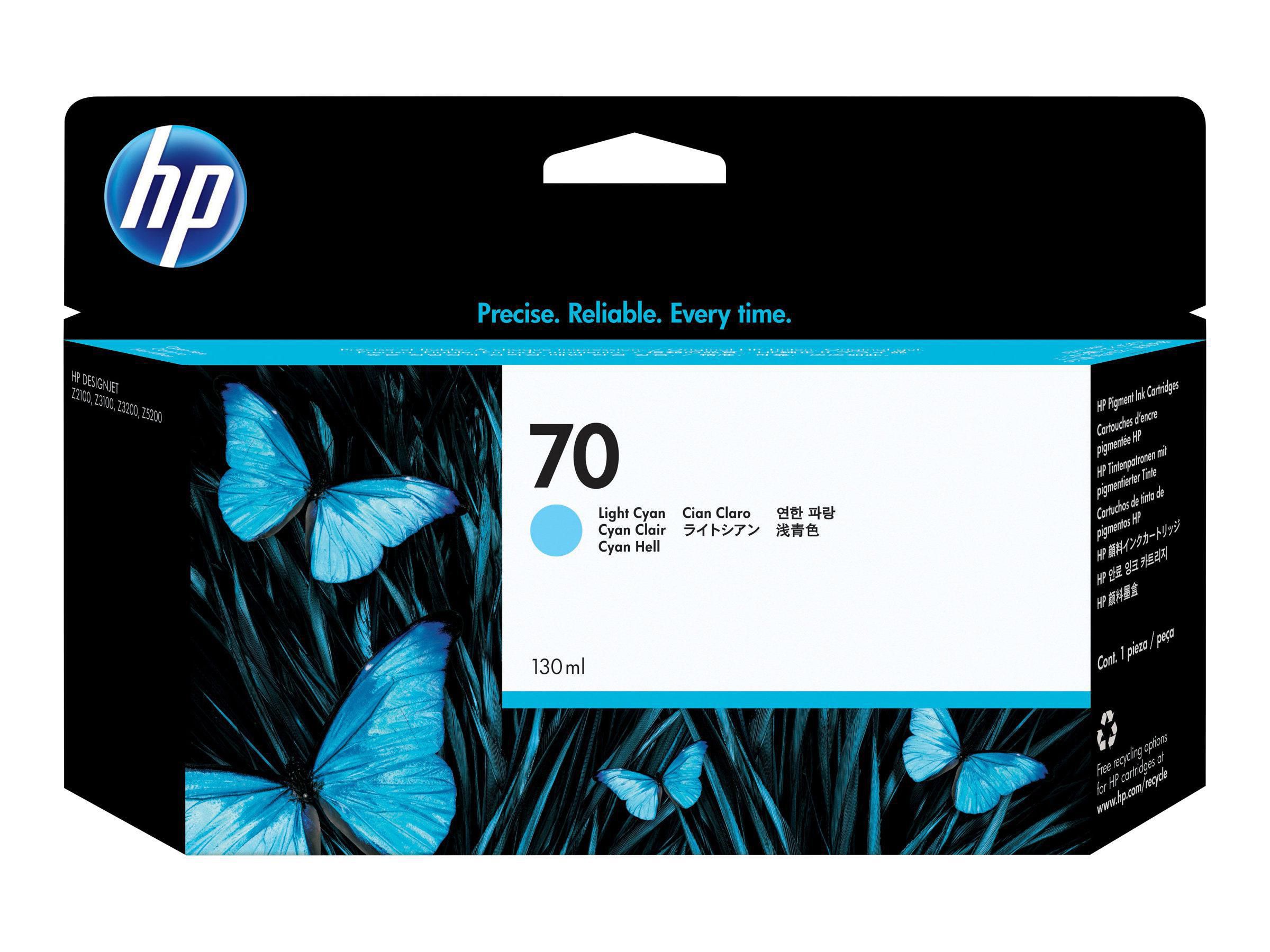HP Bläckpatron C9390A 70 Ljuscyan