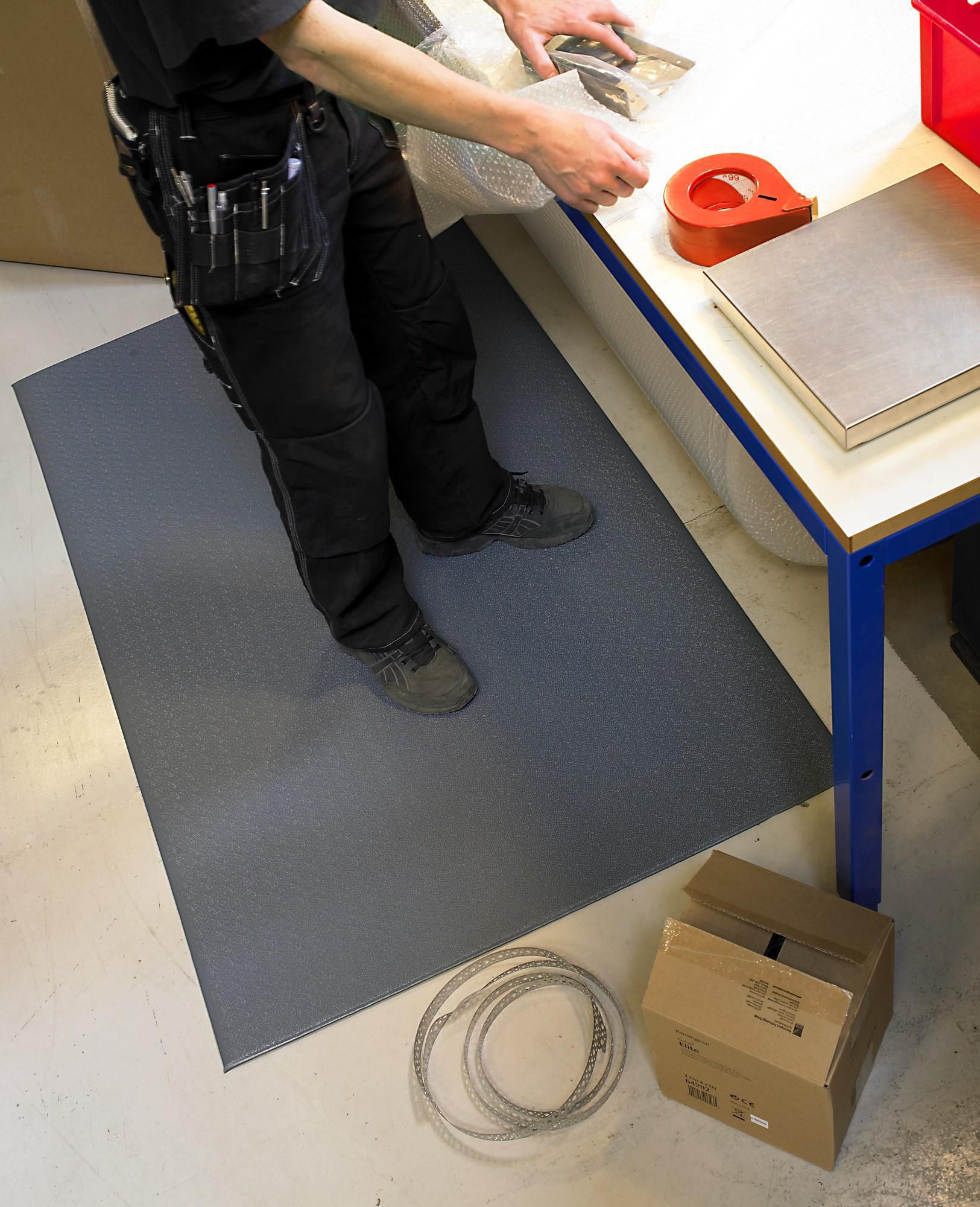 Matting Yoga Super Plus golvmatta, 610 x 910 mm, grå