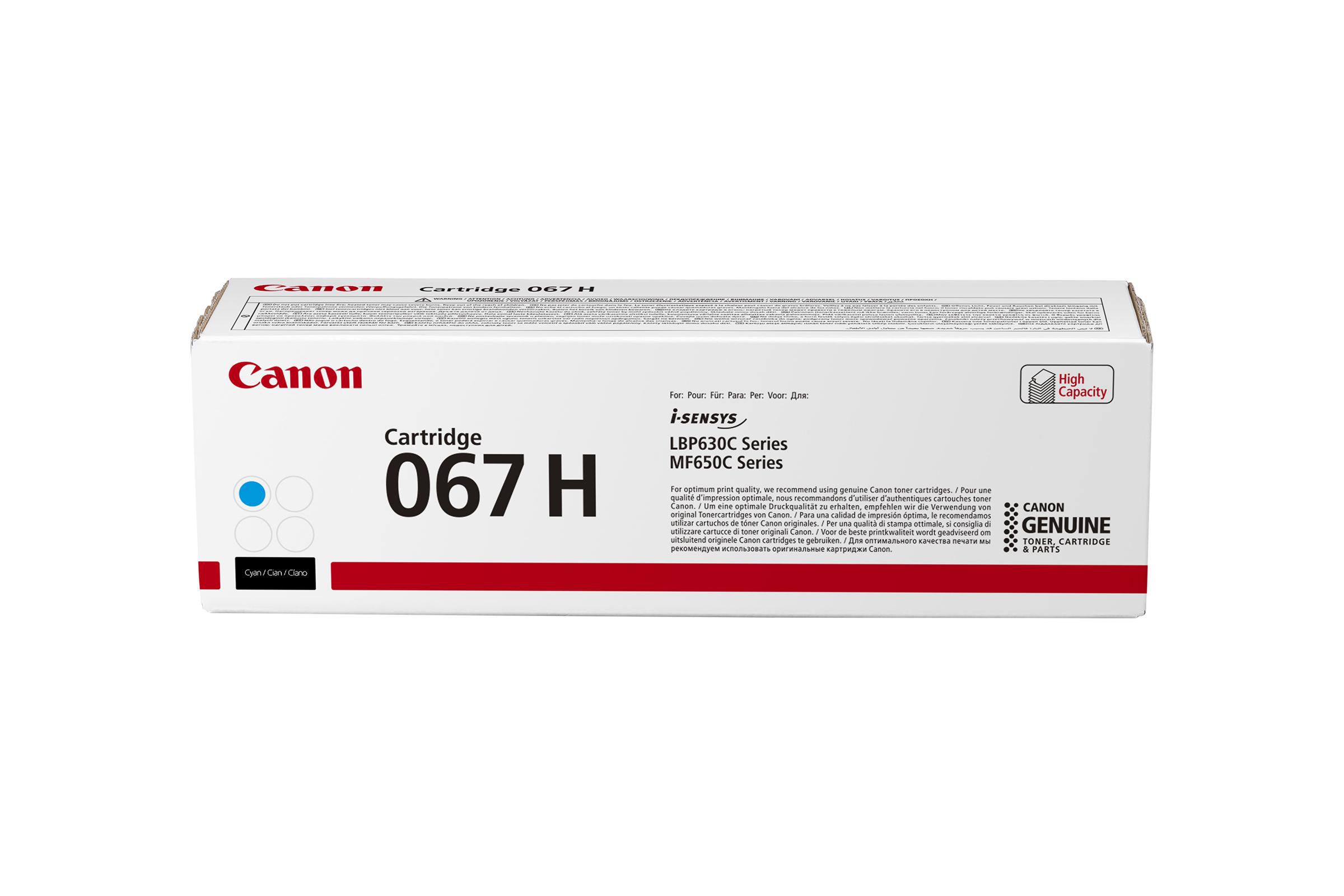 Produktfoto för Canon Toner 067H 2,35K cyan