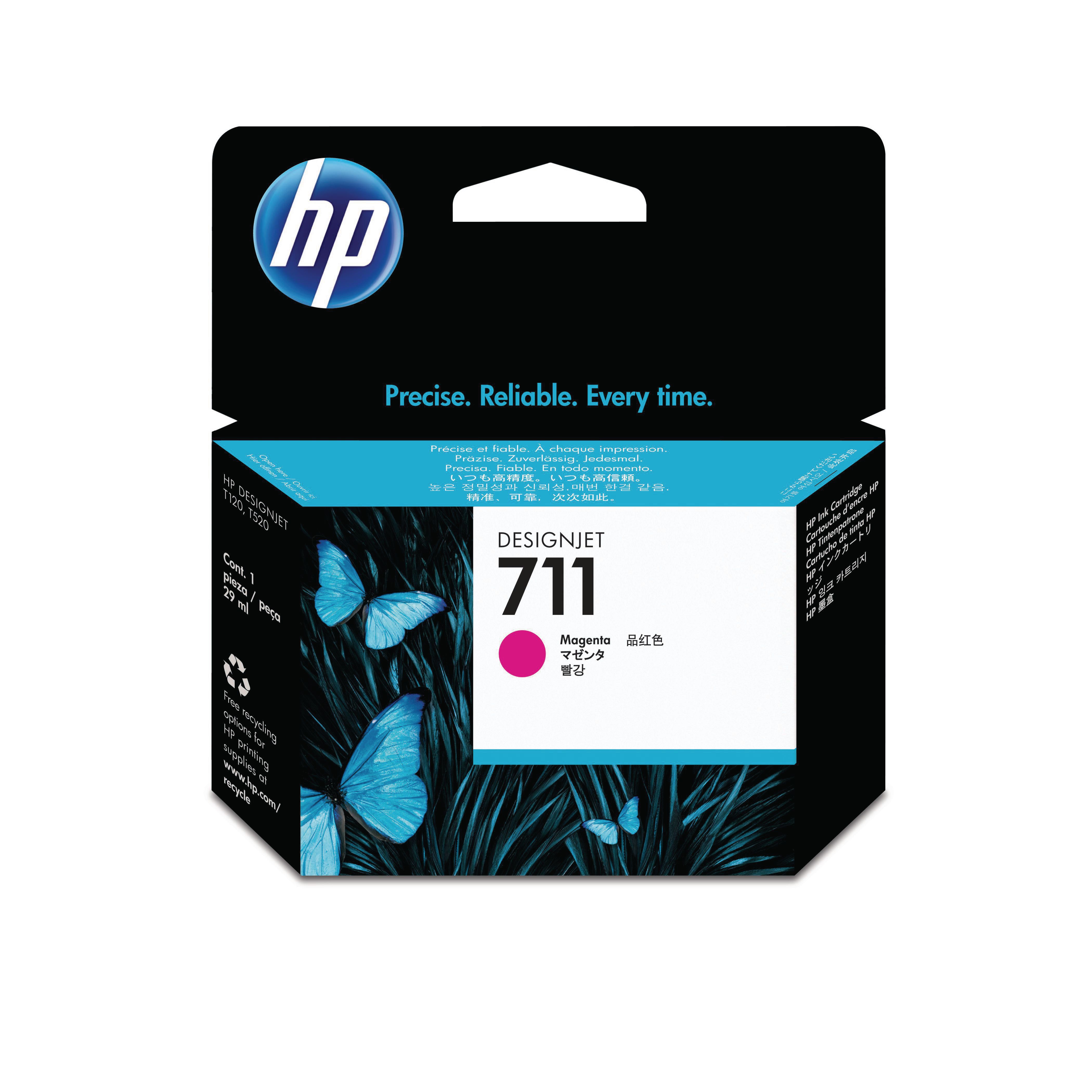 Produktfoto för HP Bläckpatron CZ131A 711 Magenta