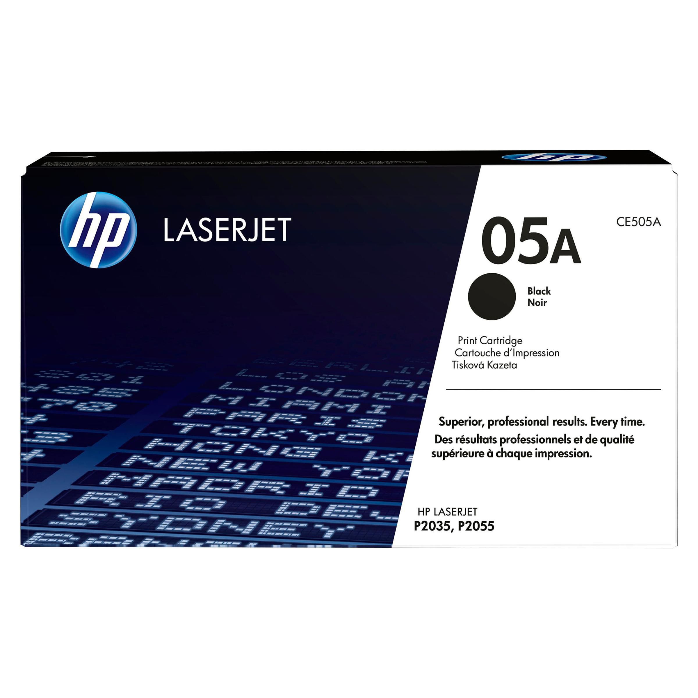 HP Toner CE505A 05A 2,3K Svart