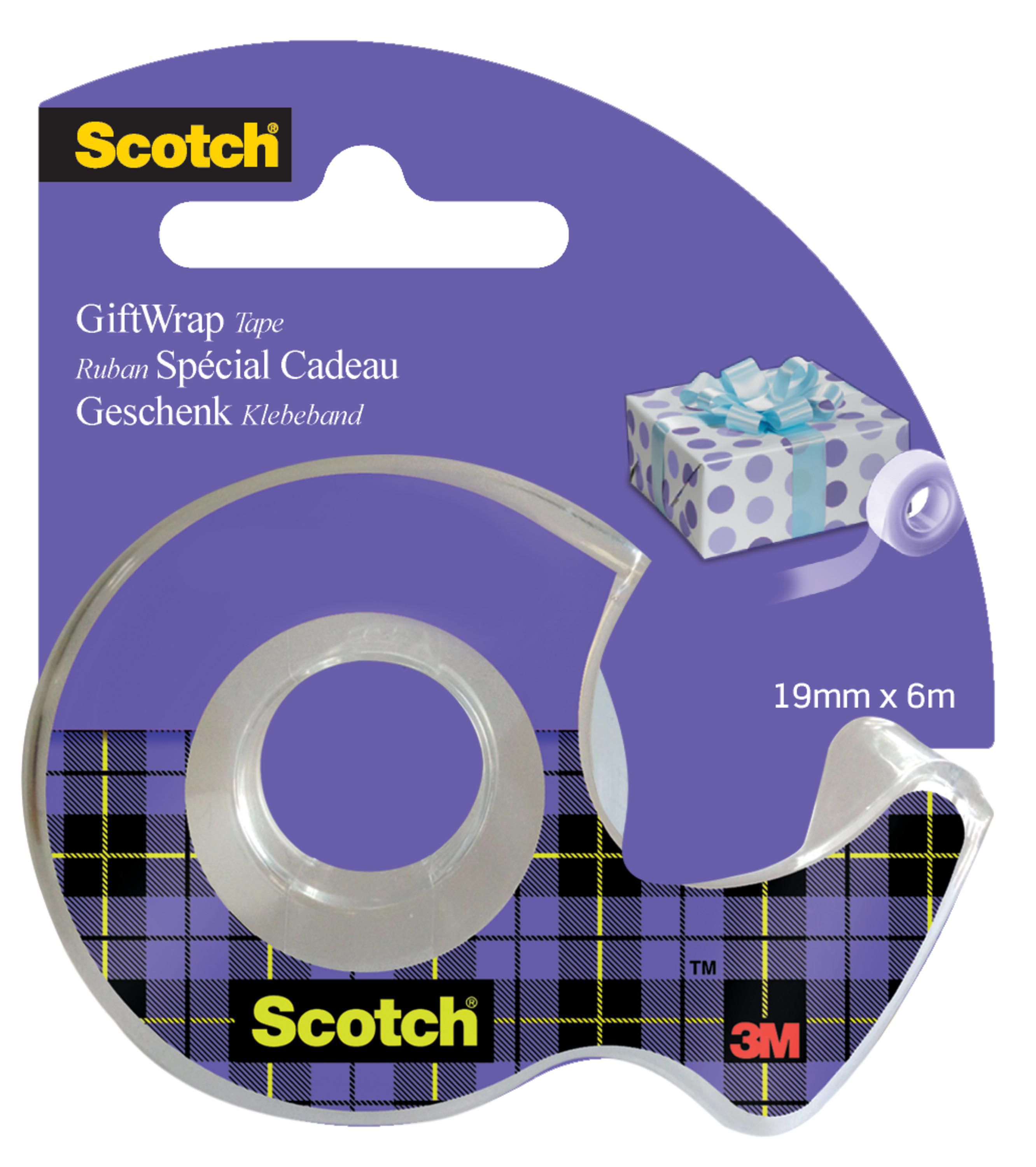Scotch® Presenttejp inkl. hållare 19mmx15m