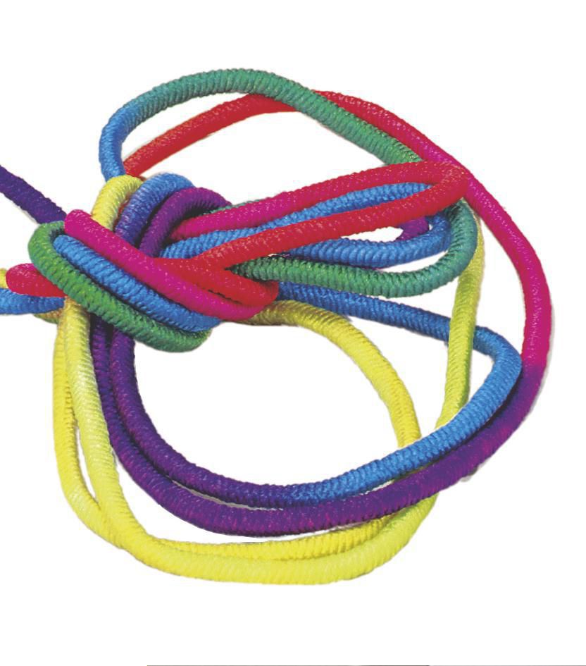 Twistband, flexibla, elastiska, 4 - 8 m, blandade färger