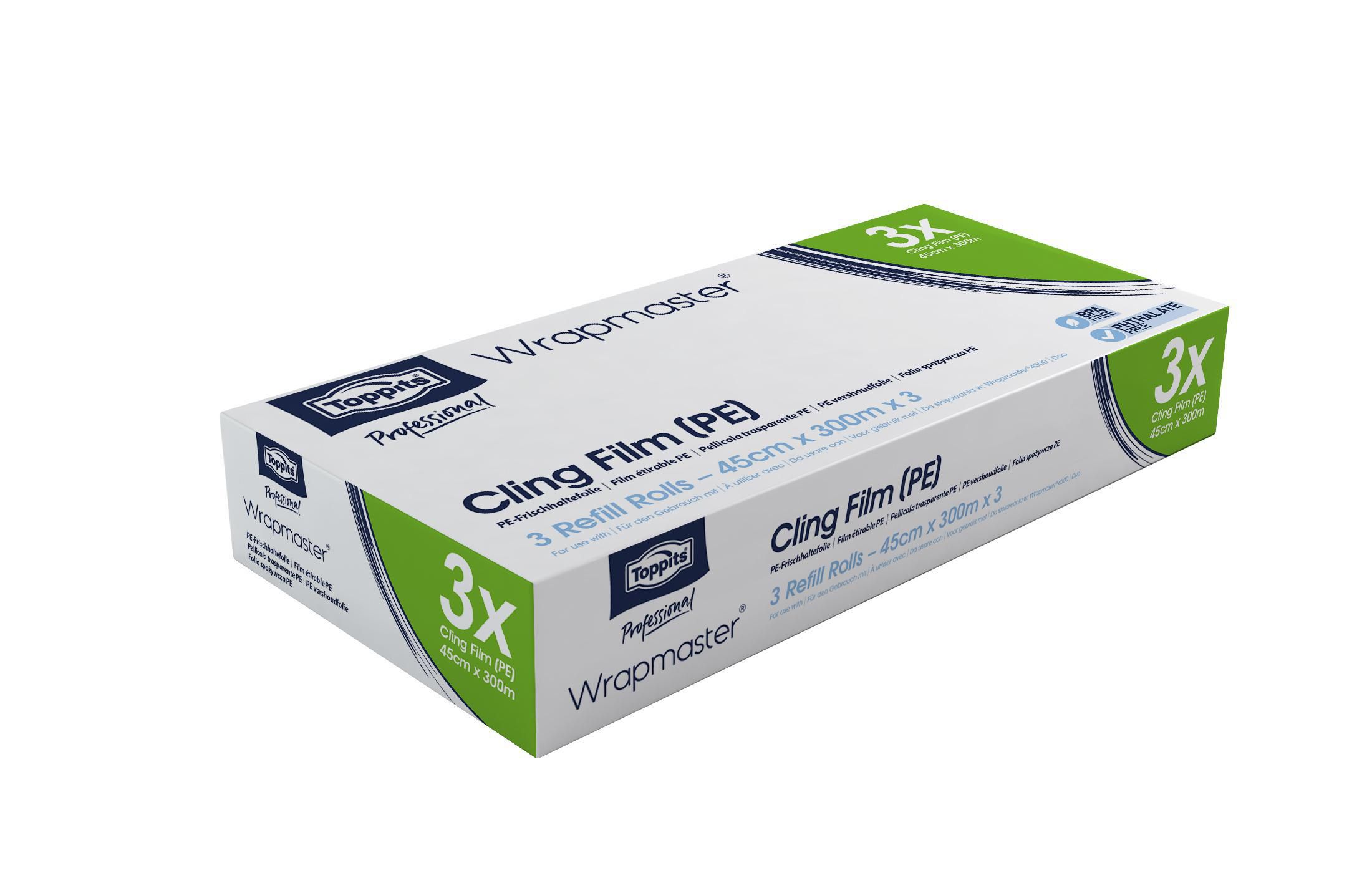 Produktfoto för Toppits® Plastfolie 4500 45cmx300M