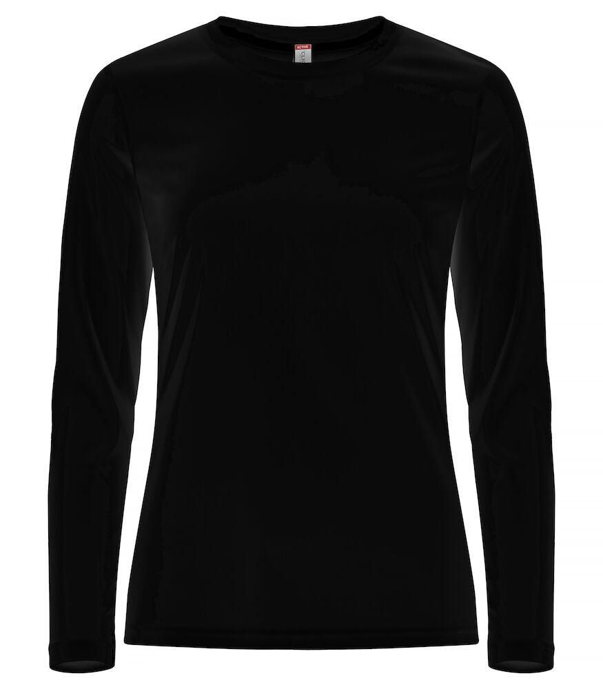 CLIQUE T-shirt funktion LÄ 029041 dam svart XL