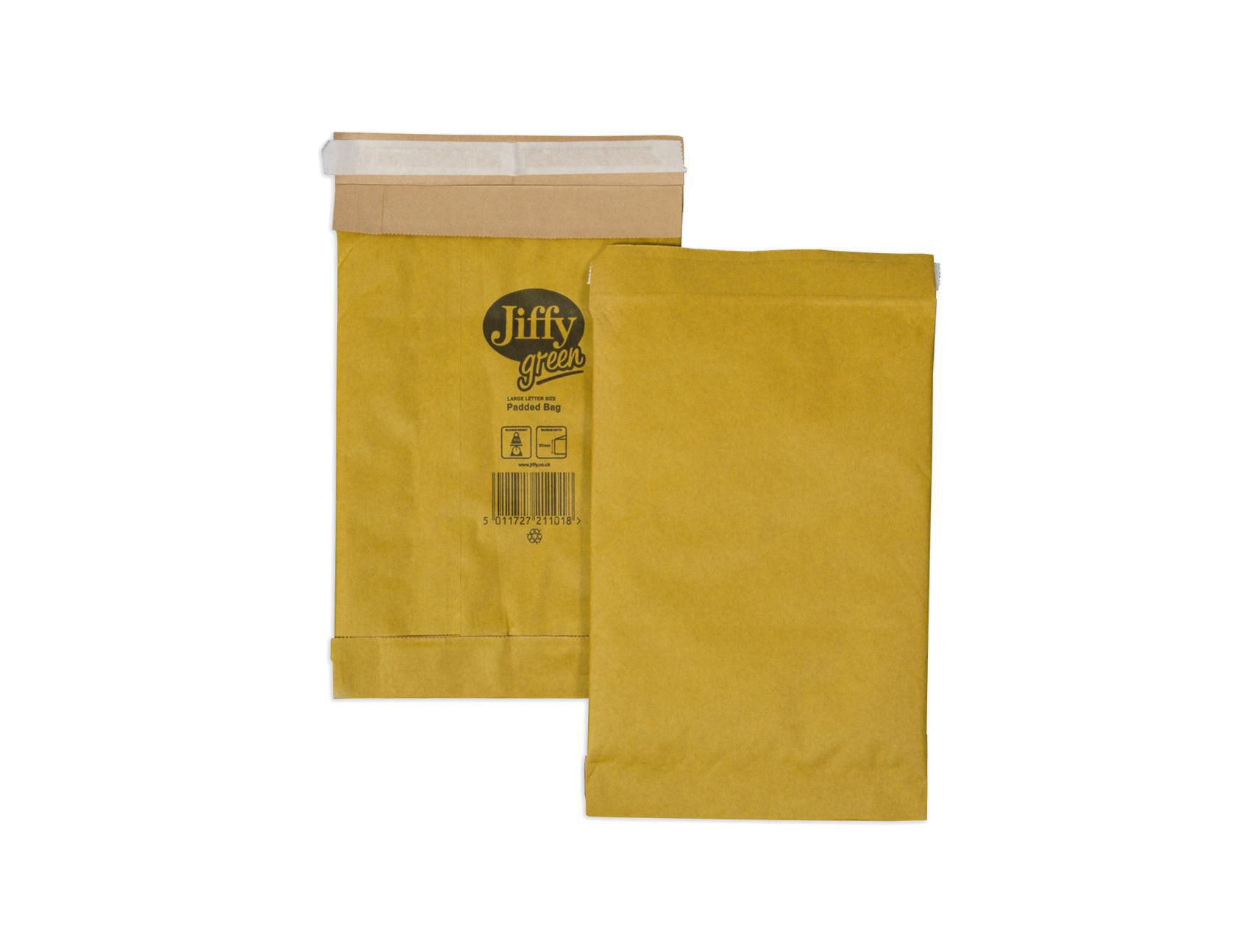 Jiffy Påse vadderad Nr 2 210x280mm remsa 100/fp