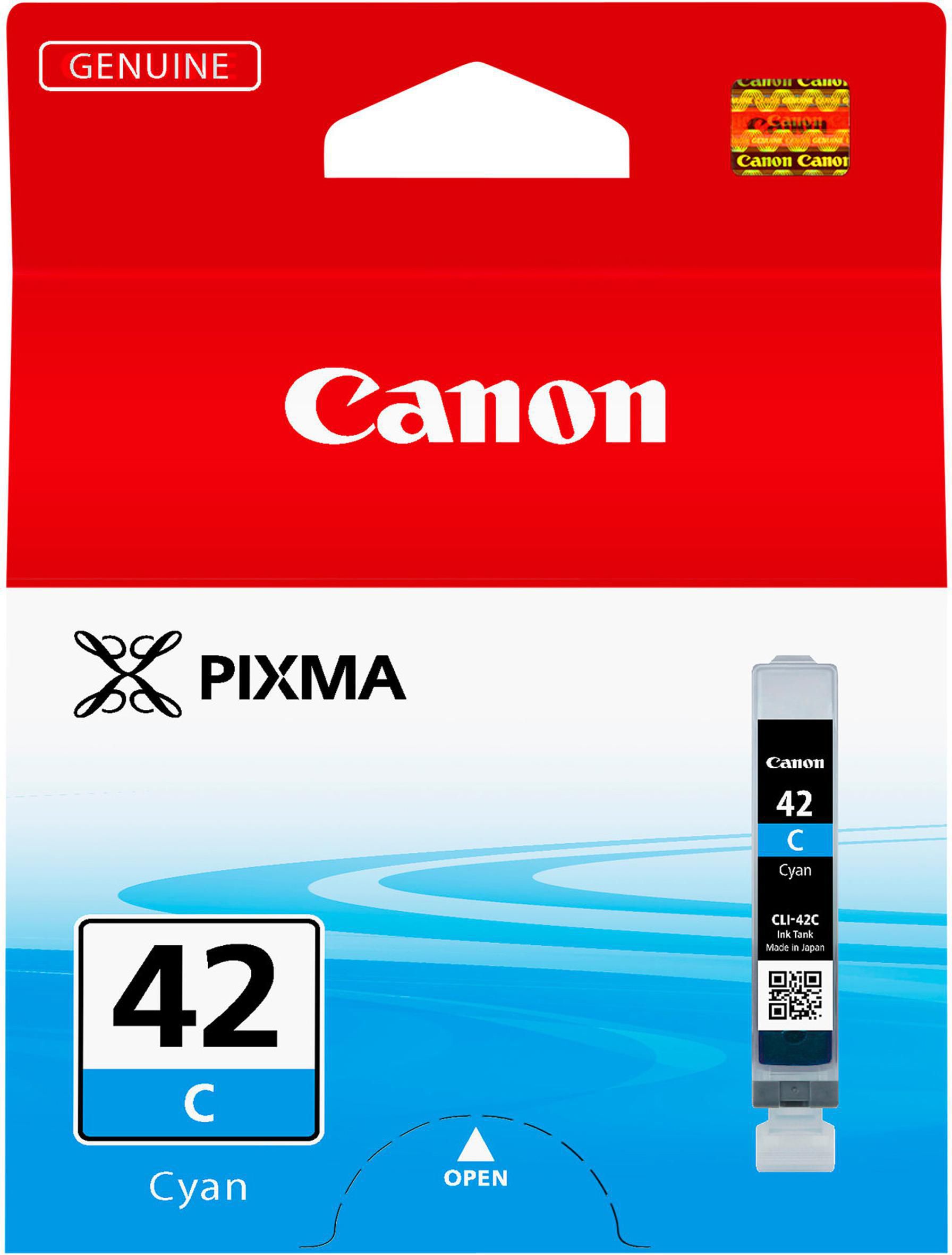 Produktfoto för Canon Bläckpatron, PIXMA 42C, cyan, singelförpackning, 6385B001