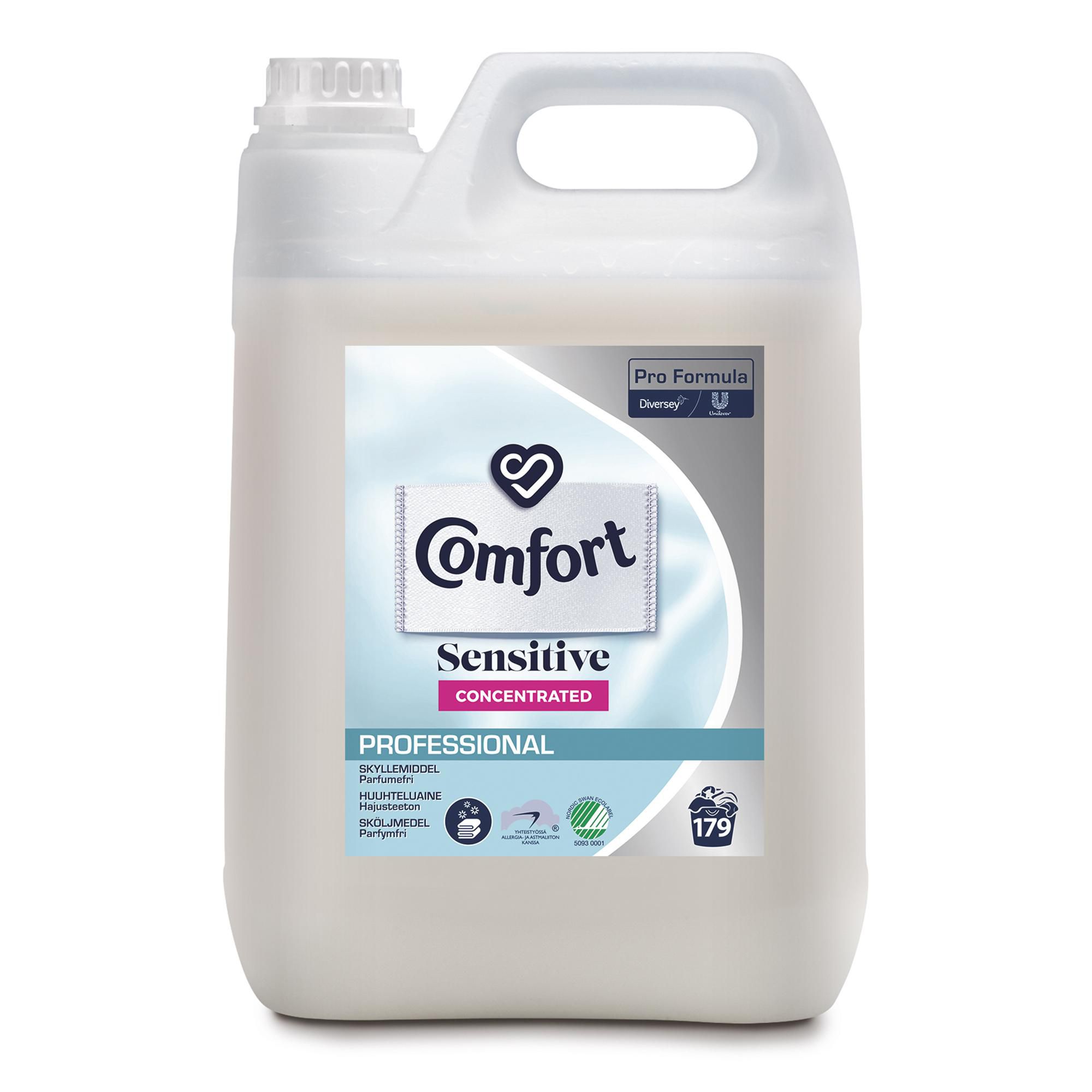 Produktfoto för COMFORT Sköljmedel professionellt, för känslig hud, parfymfritt, 5L