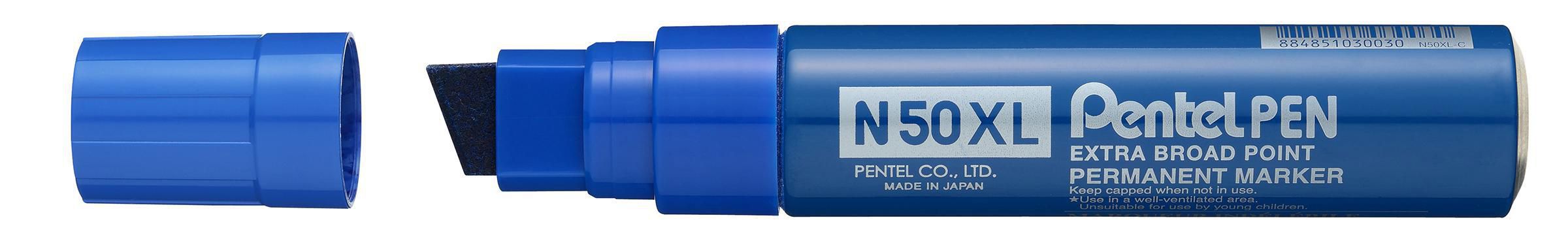 Läs mer om Pentel Märkpenna N50XL-C sned 15,4mm blå