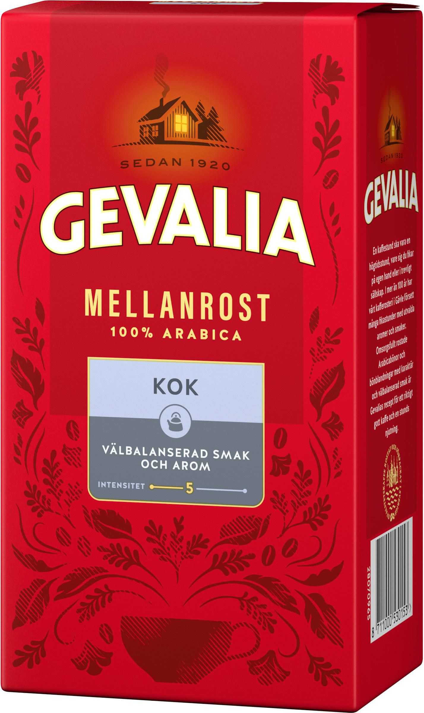 GEVALIA Kaffe Kok Mellanrost 450g
