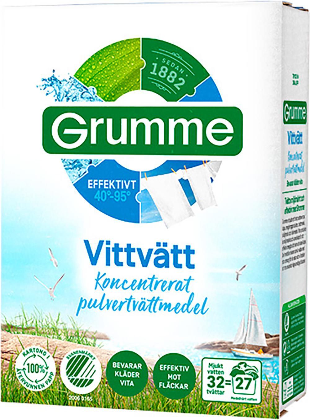 Grumme Tvättmedel Vittvätt 1,12kg