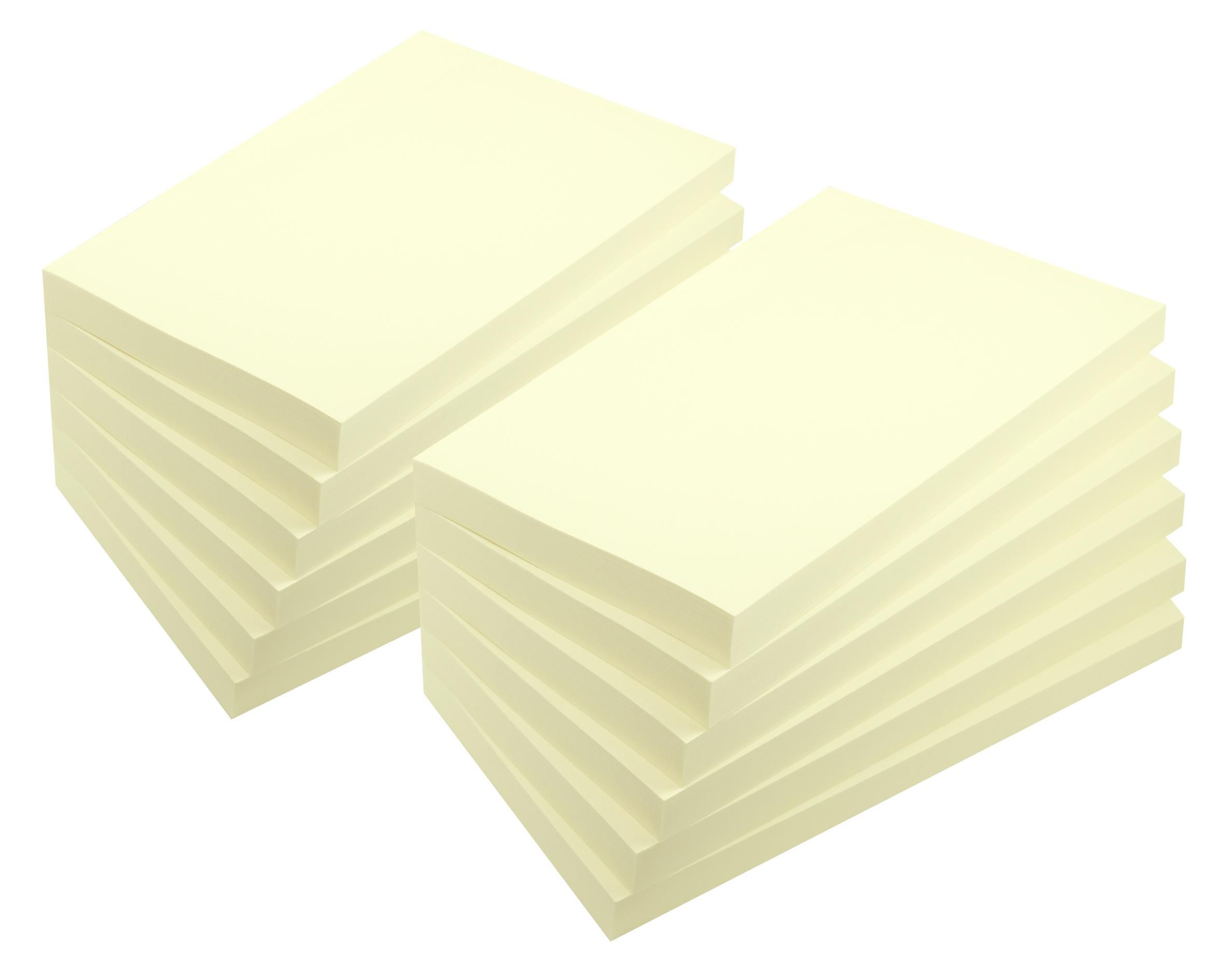 Lyreco Notes recycled 76x127mm gul 12/fp