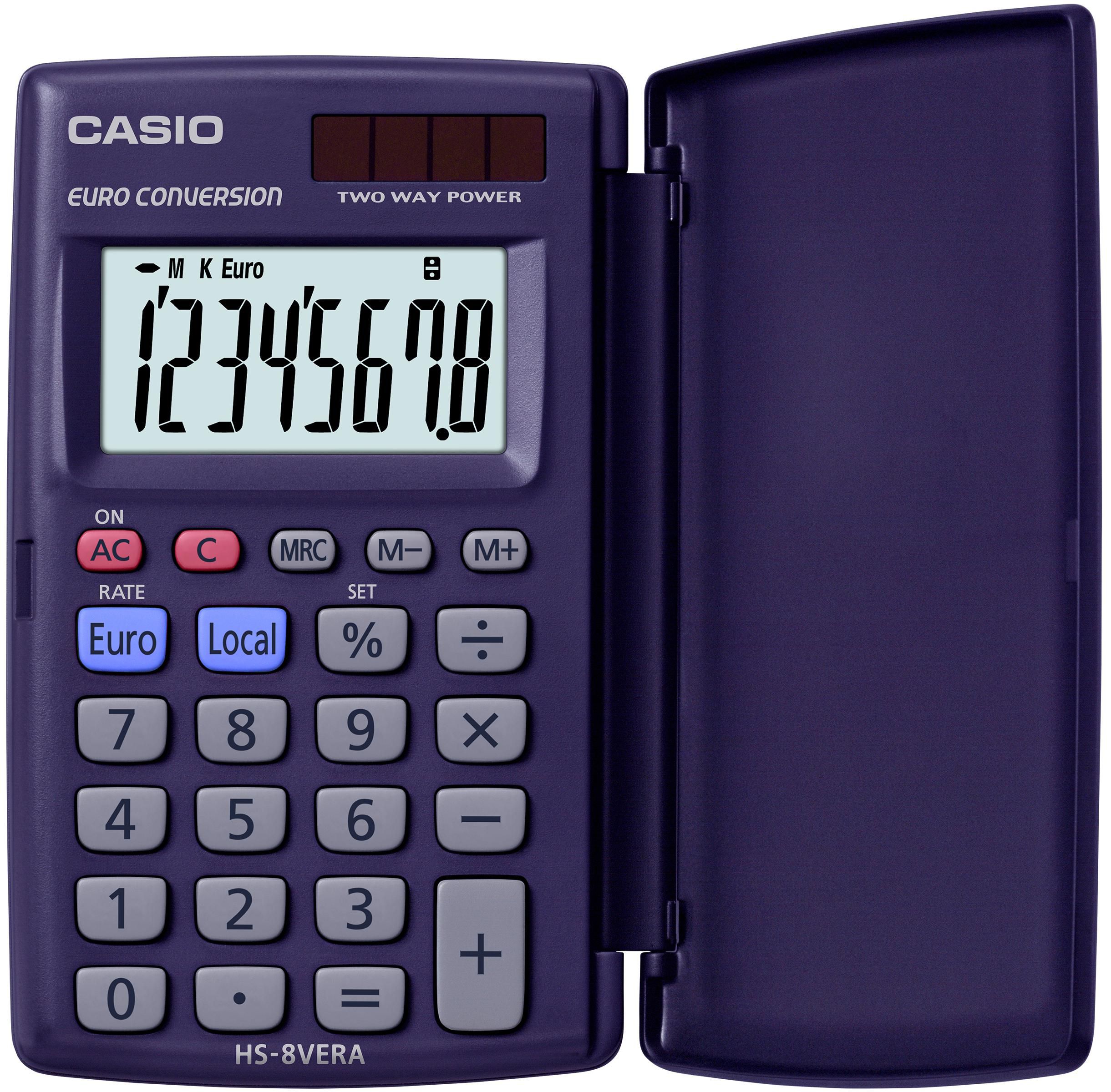 Produktfoto för Casio Miniräknare HS-8VER svart