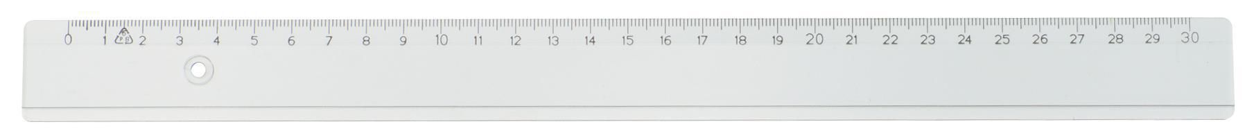 ARDA Linjal 20 cm cm/mm-gradering plast 10/fp