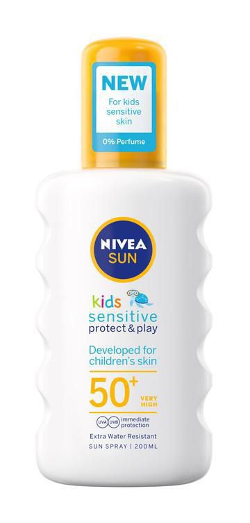 NIVEA Solskyddspray Kids Protect & play Sensitive 50+ 200ml